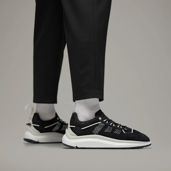 Adidas Y-3 Shiku Run US 9 Black Core White Orbit Grey Yohji Yamamoto Qasa 350 JP - Picture 4 of 9